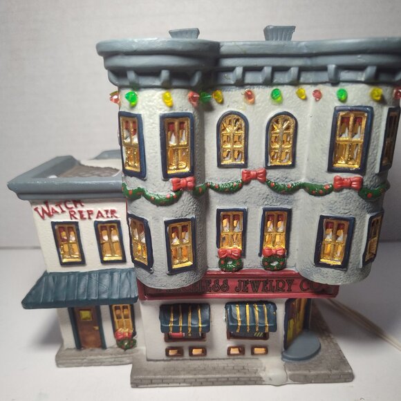 Lemax Village Collection, Jukebox Junction, Lighted Priceless Jewelry Co, 1999. - Picture 1 of 7